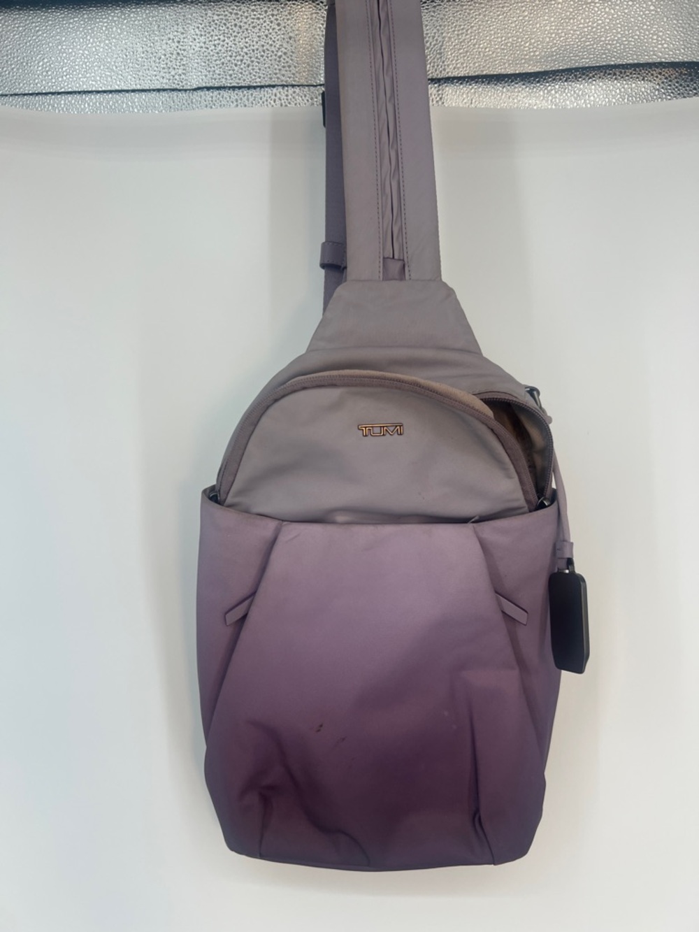 Tumi Ombre Lavender to Plum Sling Bag - Picture 8 of 13